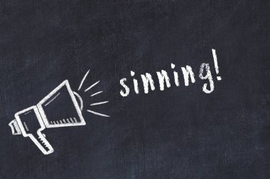 Hoparlör ve yazıt günahlarının çizimi.