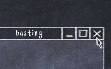 Tarayıcı penceresinin tebeşir sürükleyicisi. 