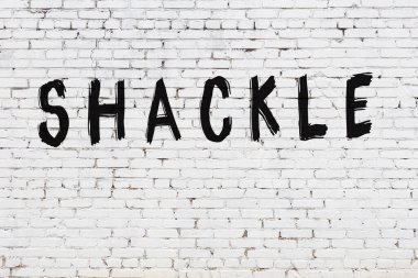 Üzerinde siyah boya prangası olan beyaz duvar.