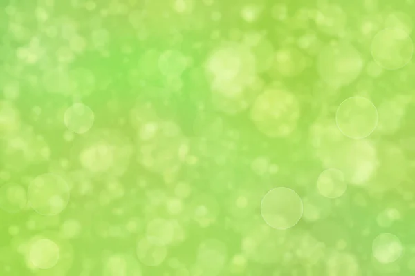 녹색 추상적으로 잘 적응 된 배경, 원 모양의 보케 점들 — 스톡 사진