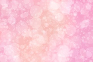 Pembe soyut çözünmüş arkaplan, daire şeklinde bokeh noktalar