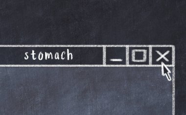 Tarayıcı penceresini başlık karnı ile kapatıyorum. Tebeşir çizimi. Sorunlarla başa çıkma kavramı