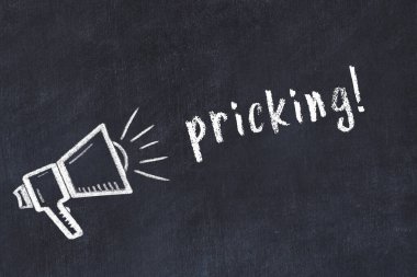 Hoparlör çizimi ve dikişli yazı tahtası