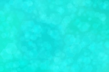 mavi ve yeşil soyut odaklanmamış arkaplan altıgen şekilli bokeh benekleri ile