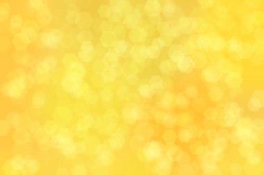 turuncu soyut odaklanmış arkaplan altıgen şekilli bokeh benekleri ile