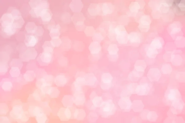 粉红浪漫的背景 与Bokeh脱焦闪耀的灯光 — 图库照片