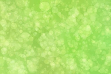 Çember şekilli bokeh benekli yeşil soyut odaklanmış arkaplan