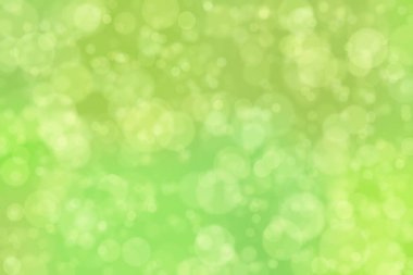 Çember şekilli bokeh benekli yeşil soyut odaklanmış arkaplan