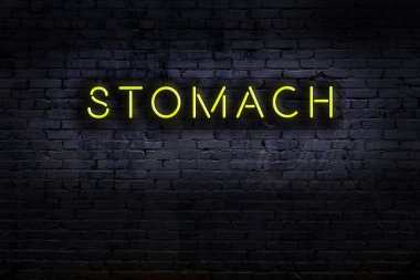 Geceleri duvarda neon levhası var. Yazıt midesi