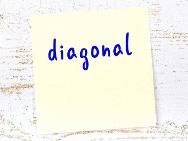 Çapraz hakkında hatırlatma kavramı. Tahta duvarda üzerinde yazı olan sarı yapışkan kağıt.