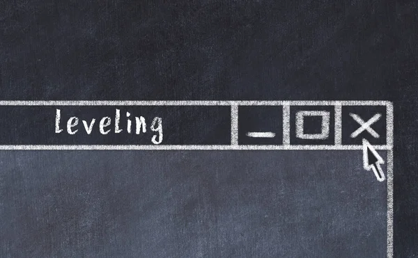 Başlık seviyelendirme ile tarayıcı penceresi kapatılıyor. Tebeşir çizimi. Sorunlarla başa çıkma kavramı