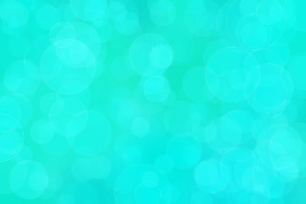Blue Green Abstract Defocused Background Circle Shape Bokeh Spots — Stock Photo, Image