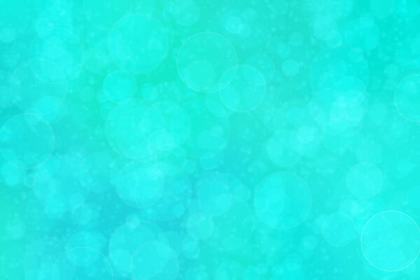 blue and green abstract defocused background with circle shape bokeh spots