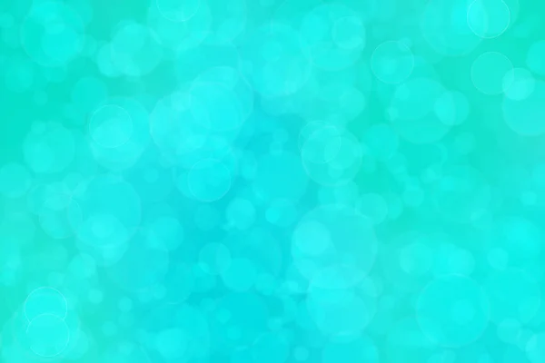 Blue Green Abstract Defocused Background Circle Shape Bokeh Spots — Stock Photo, Image