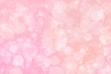 Çember şeklindeki bokeh benekleri ile odaklanmış pembe soyut arkaplan