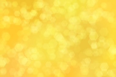 turuncu soyut odaklanmış arkaplan altıgen şekilli bokeh benekleri ile