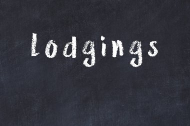 Siyah masadaki tebeşir elle yazılmış yazma odaları