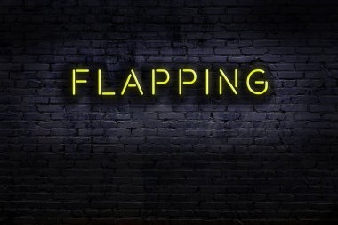 Geceleri duvarda neon levhası var. Yazı kanat çırpıyor