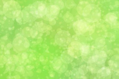 Çember şekilli bokeh benekli yeşil soyut odaklanmış arkaplan