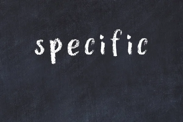 Siyah masaya özel elle yazılmış tebeşir yazısı