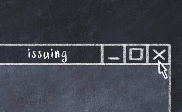 Tarayıcı penceresinin kapanış çizimi ve sayfa başlığı yazımı  