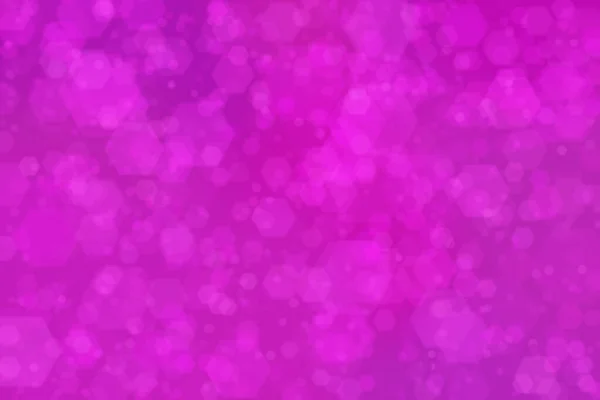 Таинственная Пурпурная Абстрактная Площадка Шестиугольными Пятнами Боке Огней — стоковое фото