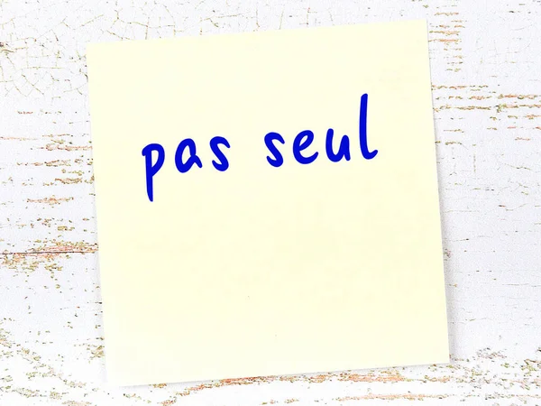 Έννοια Της Υπενθύμισης Για Pas Seul Κίτρινο Κολλώδες Φύλλο Χαρτιού — Φωτογραφία Αρχείου