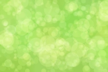 Çember şekilli bokeh benekli yeşil soyut odaklanmış arkaplan