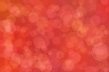 Çember şeklindeki bokeh noktalarıyla odaklanmış kırmızı soyut arkaplan