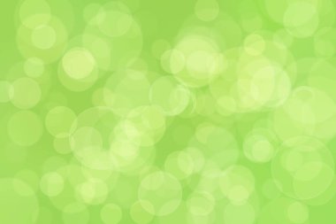 Çember şekilli bokeh benekli yeşil soyut odaklanmış arkaplan