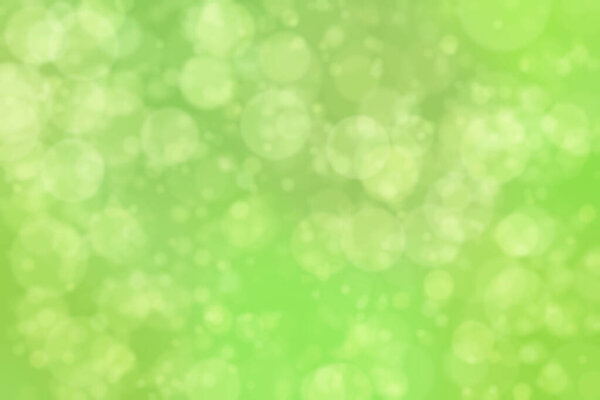 Natural green abstract background. Soft light defocused spots