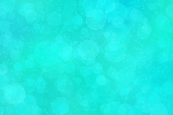 青と緑の抽象的背景に円の形をしたボケスポット — ストック写真