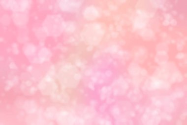 Altıgen şekilli bokeh noktalı pembe soyut odaklanmış arkaplan
