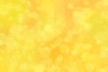 turuncu soyut odaklanmış arkaplan altıgen şekilli bokeh benekleri ile