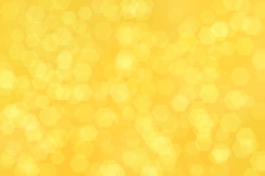 turuncu soyut odaklanmış arkaplan altıgen şekilli bokeh benekleri ile