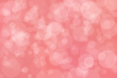 Soyut bokeh arkaplanda kırmızı mercan dairesi şekilli noktalar.