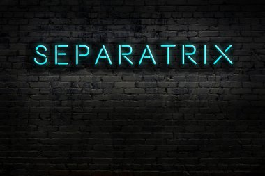 Geceleri duvarda neon levhası var. Yazı ayrıştırıcı