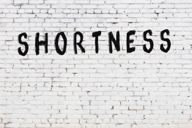 Beyaz tuğla duvara siyah boya ile yazılmış yazım yetersizliği.