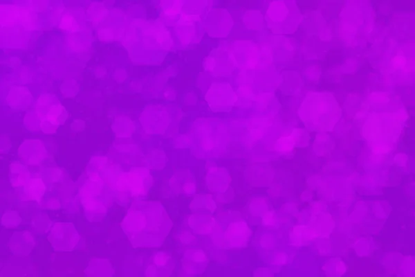 六角形のボケが特徴的な紫色の抽象的な背景 — ストック写真