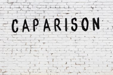 Beyaz tuğlalı duvara siyah boya ile yazılmış yazıtlar..