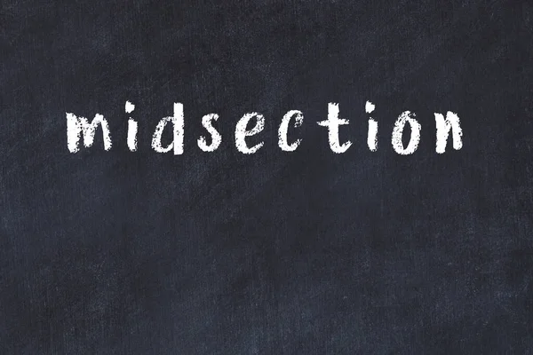 Siyah masanın üzerine elle yazılmış tebeşir yazısı.