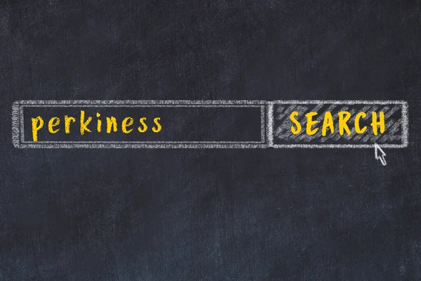 Siyah karatahtaya arama motoru çiziliyor. Canlılık arayışı kavramı