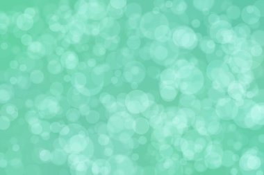 Soyut aquamarine renkli bokeh arkaplanı.