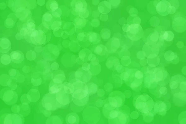 Groene Abstracte Gedefocuste Achtergrond Met Cirkelvorm Bokeh Spots — Stockfoto