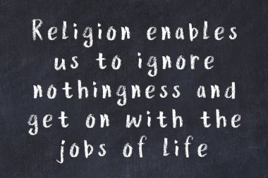 Bilgece motive edici el yazısı tebeşirle yazılmış siyah karatahta