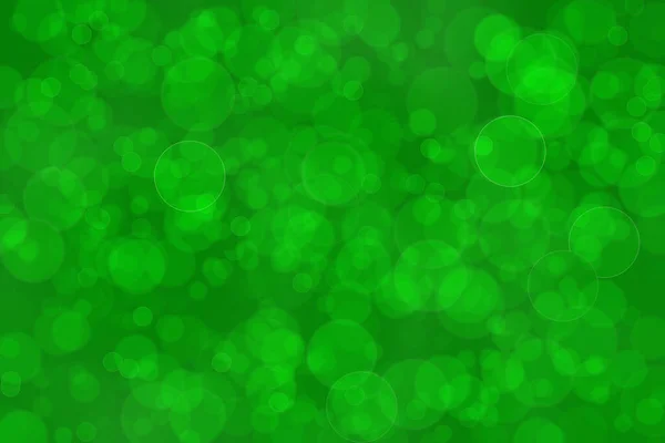 Green Abstract Defocused Background Circle Shape Bokeh Spots — Stock Photo, Image