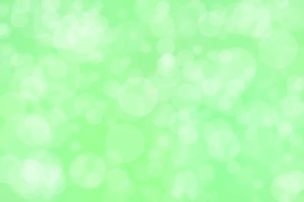 Hellgrüner Abstrakter Defokussierter Hintergrund Mit Kreisförmigen Bokeh Flecken — Stockfoto