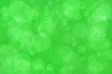Çember şekilli bokeh benekli yeşil soyut odaklanmış arkaplan