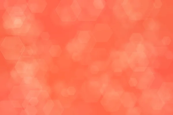 Томатный Абстрактный Дефокатный Фон Шестиугольной Формой Боке Пятна — стоковое фото
