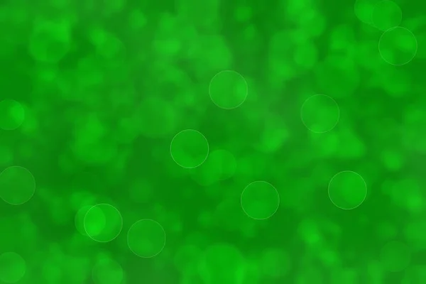 Abstrato Verde Desfocado Fundo Com Círculo Forma Bokeh Spots — Fotografia de Stock